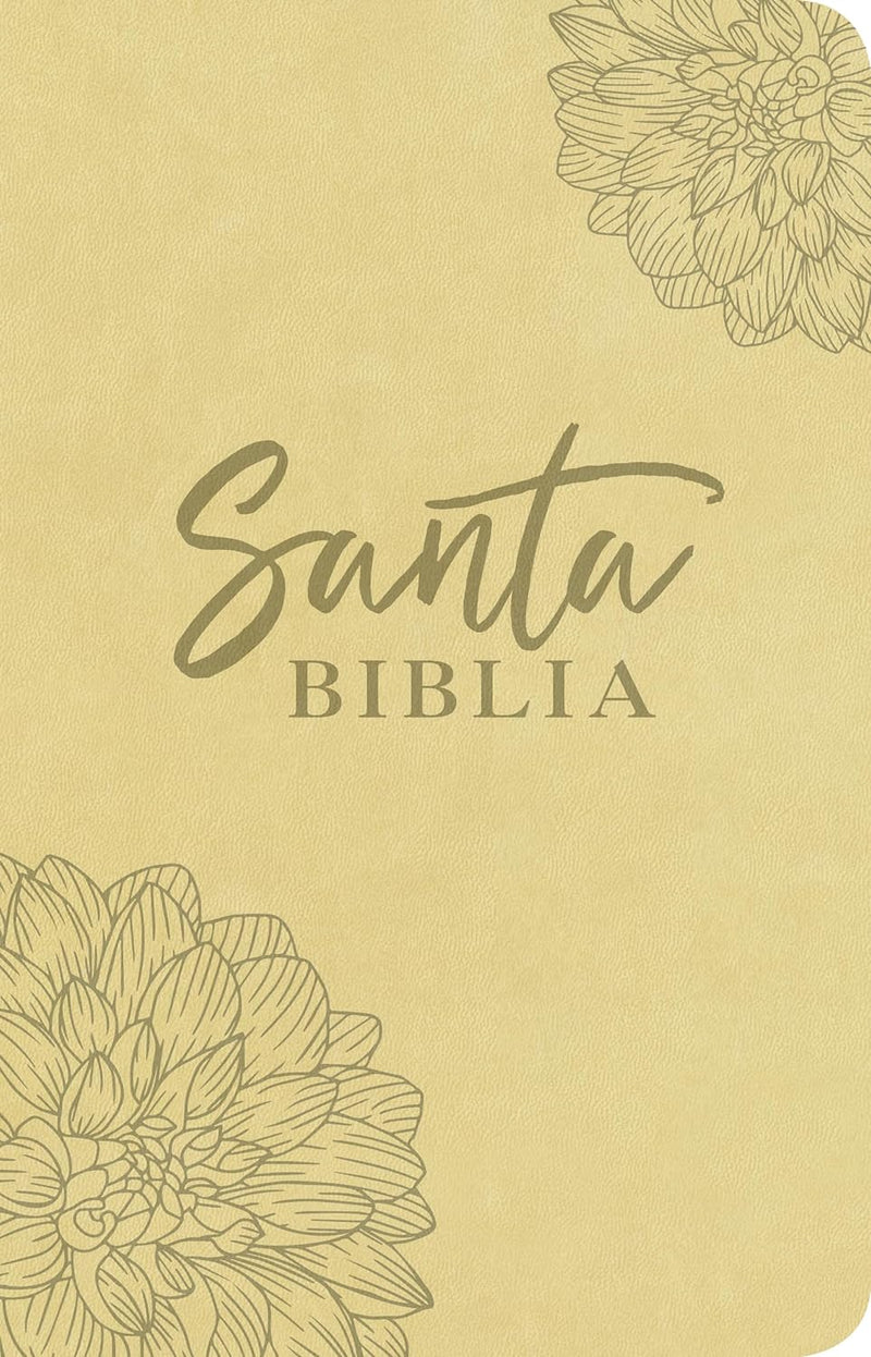 Cargue la imagen en el visor de la galería, Santa Biblia NTV, Edición ágape, SentiPiel,  Flor Beige
