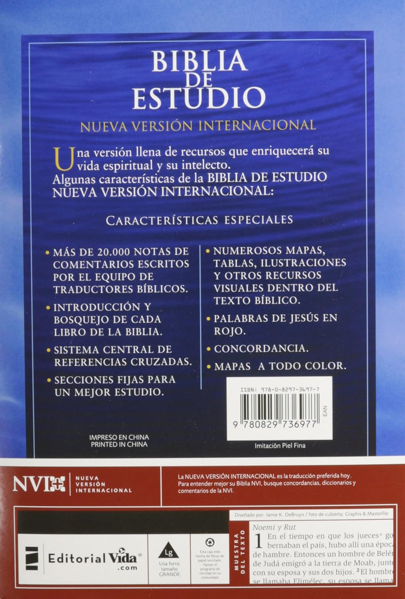 Cargue la imagen en el visor de la galería, Biblia de estudio NVI
