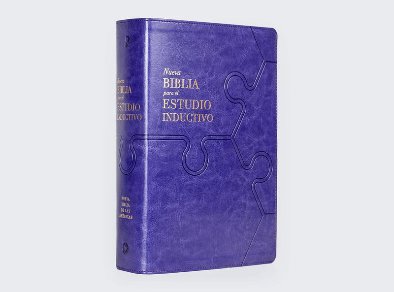 Cargue la imagen en el visor de la galería, Biblia para el estudio inductivo NBLA, Interior a dos colores, imitación piel morado
