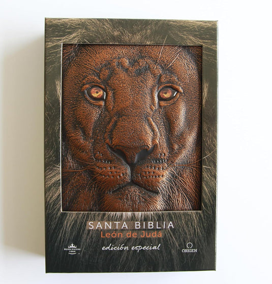 Biblia RVR 1960 León de Judá, Letra Grande, edición especial bronce