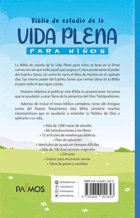 Biblia de estudio de la vida plena RVC para niños