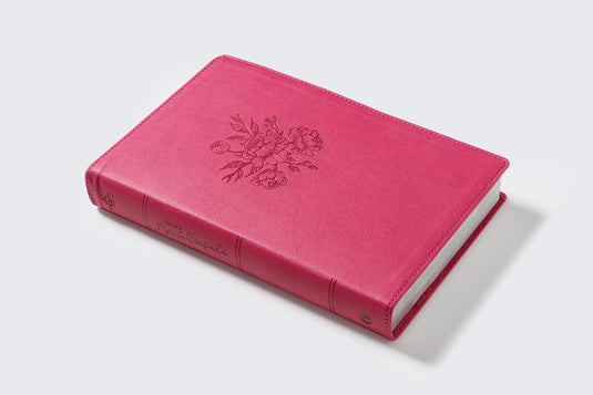Biblia de la Mamá Ocupada RVR 1960, imitación piel magenta