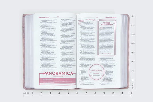 Biblia de estudio para jóvenes RVR 1960, imitación piel rosa