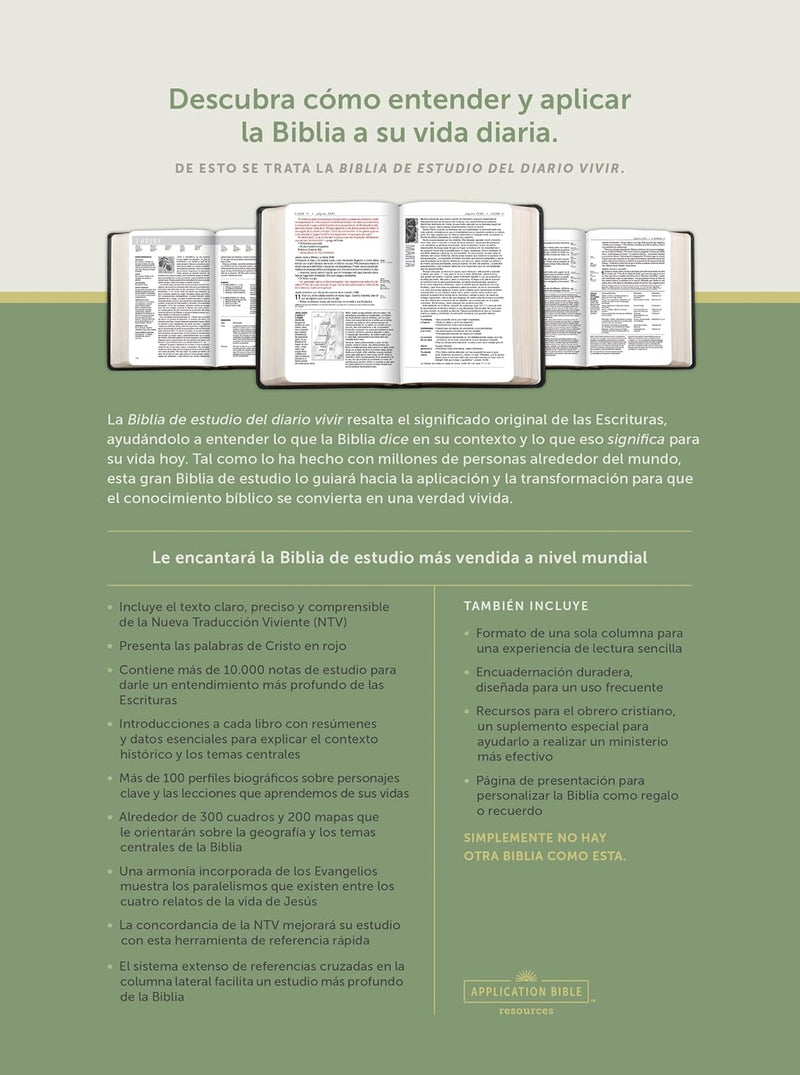 Cargue la imagen en el visor de la galería, Biblia de estudio del Diario Vivir NTV, SentiPiel café/rosa
