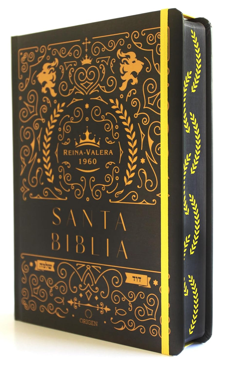 Cargue la imagen en el visor de la galería, Biblia de Apuntes RVR 1960, Tapa dura negra con oro
