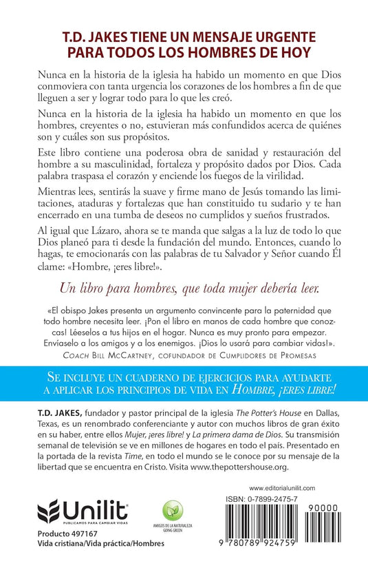 Hombre, ¡eres libre!