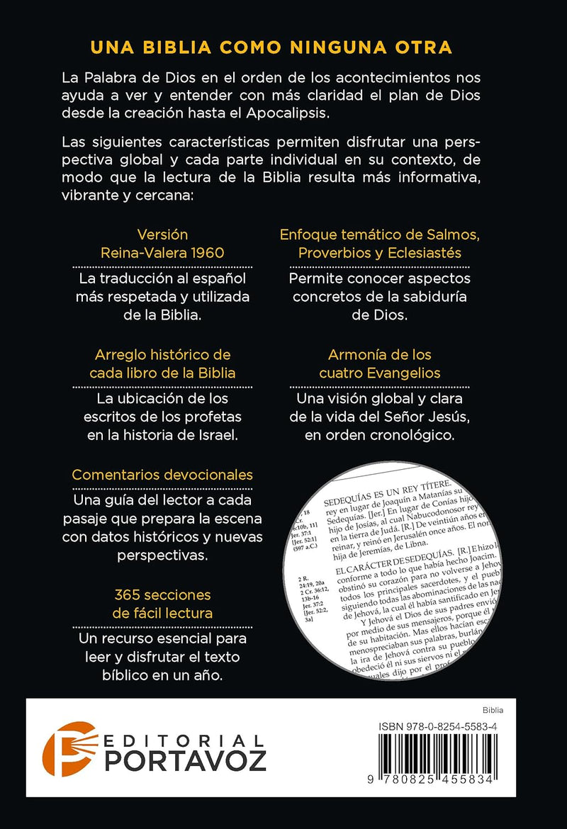 Cargue la imagen en el visor de la galería, La Biblia en orden cronológico RVR 1960, Tapa dura
