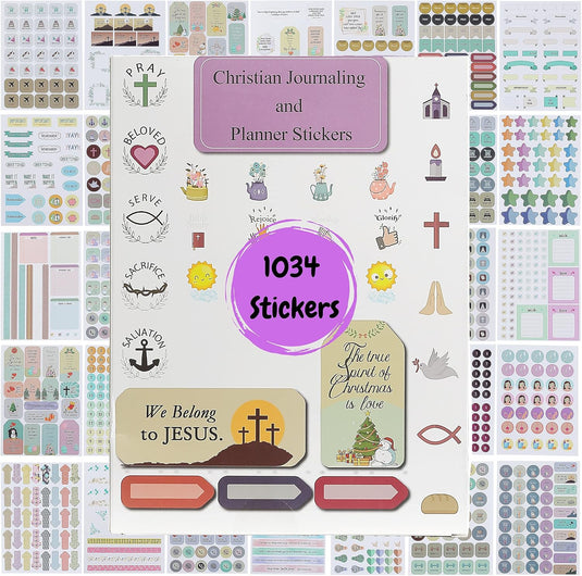 Set de 1034 stickers cristianos Mr Pen