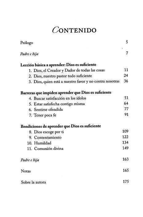 Sé una mujer cuyo Dios es suficiente