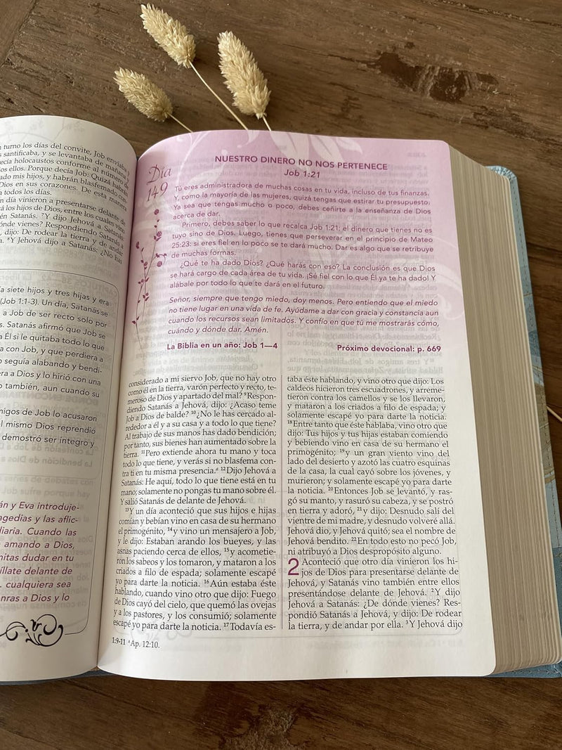Cargue la imagen en el visor de la galería, Biblia de la Mujer Conforme al Corazón de Dios RVR 1960, edición pétalos
