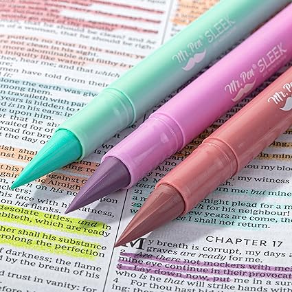 Paquete de 8 marcadores de gel para biblia Mr. Pen