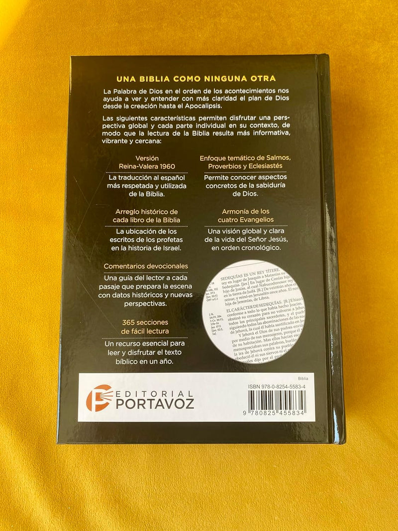 Cargue la imagen en el visor de la galería, La Biblia en orden cronológico RVR 1960, Tapa dura
