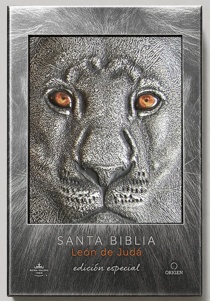 Cargue la imagen en el visor de la galería, Biblia RVR 1960 León de Judá, Letra Grande, con índice, edición especial plata
