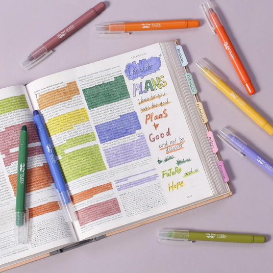 Paquete de 8 marcadores de gel para biblia Mr. Pen