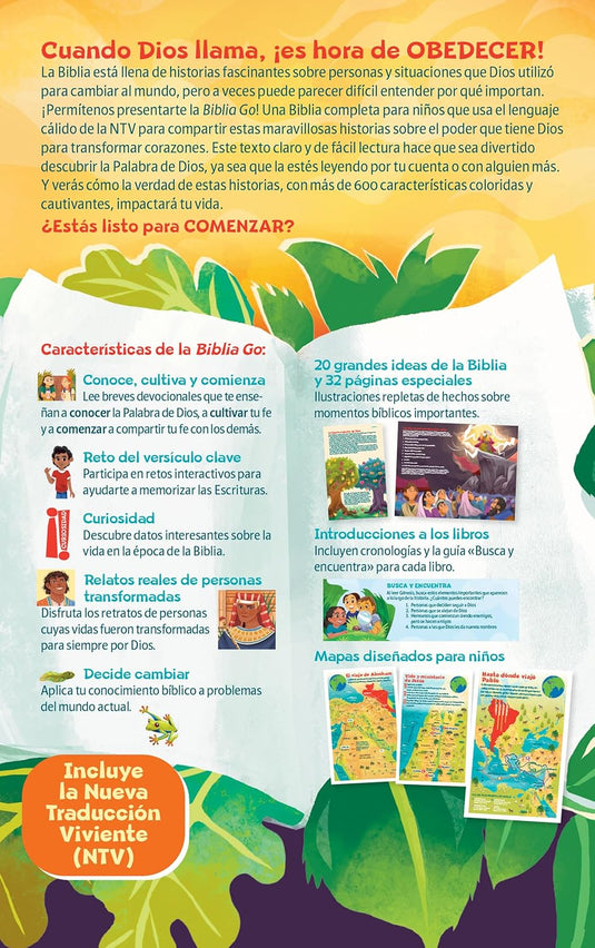 Biblia GO para niños NTV, Tapa rústica