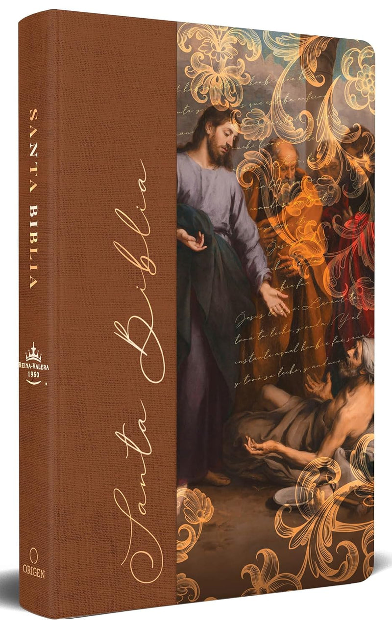 Cargue la imagen en el visor de la galería, Biblia RVR 1960, Letra Grande, tapa dura/tela Jesús sana

