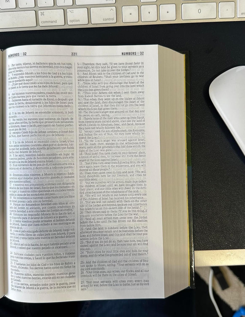 Cargue la imagen en el visor de la galería, Biblia Bilingüe NKJV/RVR 1960, Tapa dura (Bilingual edition)
