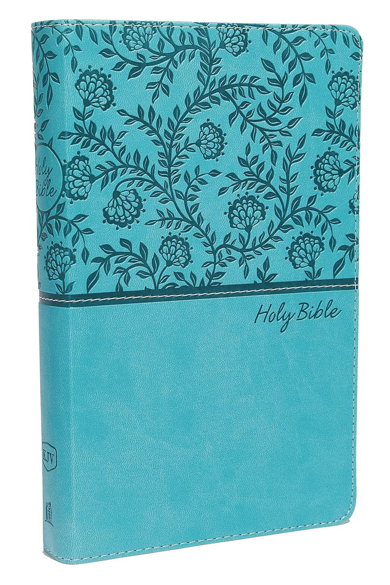 Cargue la imagen en el visor de la galería, KJV, Deluxe Gift Bible, Leathersoft, Teal, Red Letter, Comfort Print: Holy Bible, King James Version
