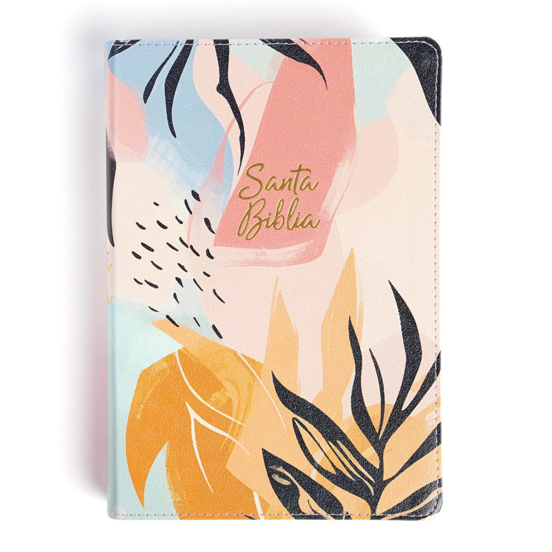 Cargue la imagen en el visor de la galería, Biblia RVR 1960, Letra Grande, Tamaño Manual, edición especial, símil azul multicolor
