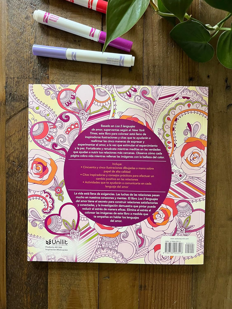 Cargue la imagen en el visor de la galería, Los 5 lenguajes del amor:  Libro para colorear
