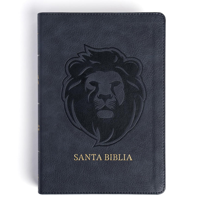 Cargue la imagen en el visor de la galería, Biblia RVR 1960, Letra Grande, Tamaño Manual, edición especial, león ceniza
