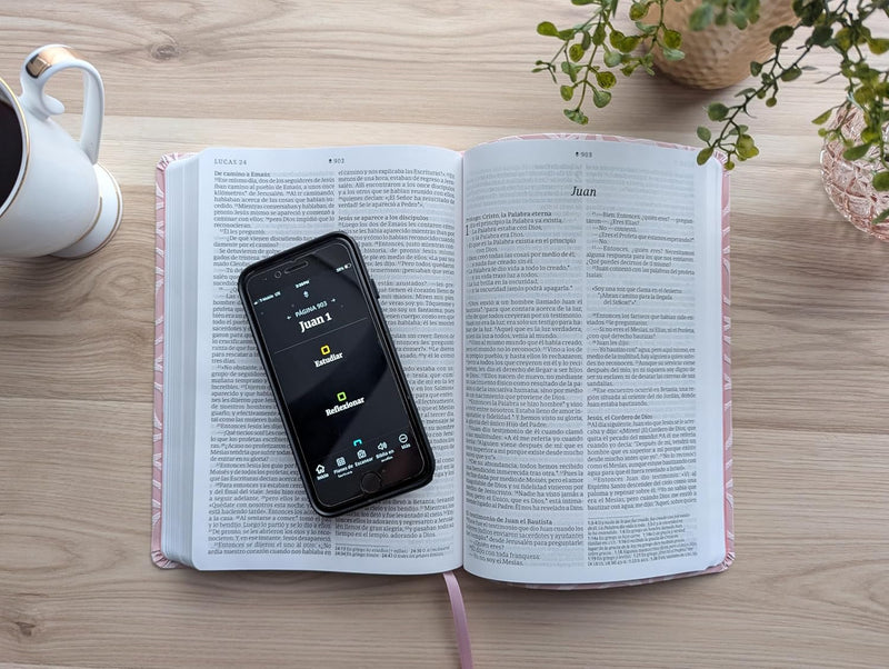 Cargue la imagen en el visor de la galería, Biblia NTV con Filament valor premium, Letra Grande, SentiPiel rosa
