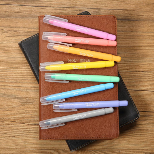 Paquete de 8 marcadores de gel para biblia Mr. Pen