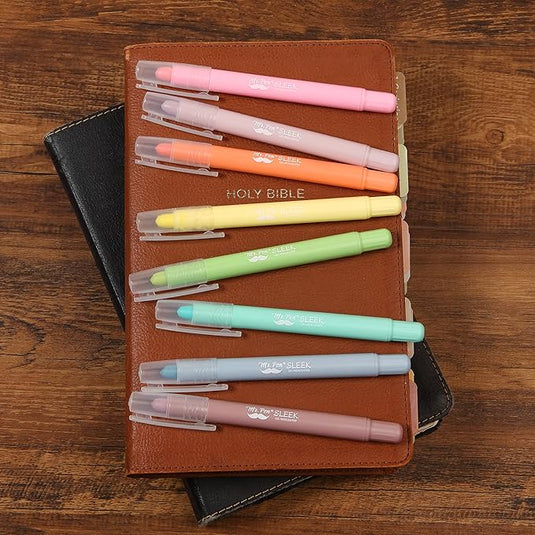 Paquete de 8 marcadores de gel para biblia Mr. Pen