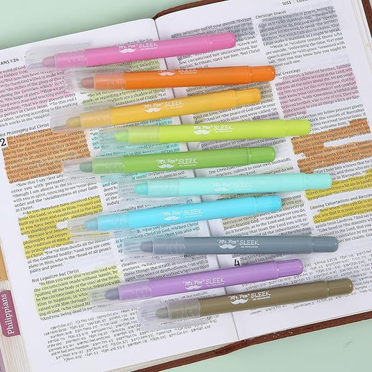 Paquete de 10 marcadores de gel para biblia Mr. Pen
