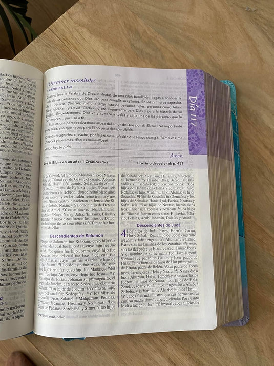Biblia de una Joven Conforme al Corazón de Dios RVR 1960, imitación piel brisa