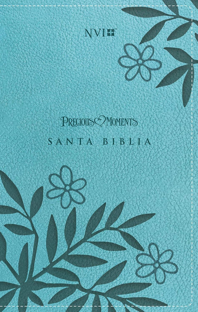 Cargue la imagen en el visor de la galería, Santa Biblia Precious Moments NVI, i/piel aqua
