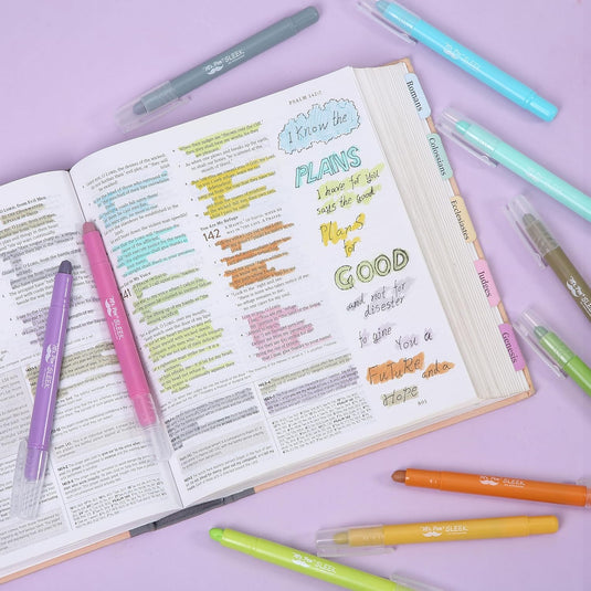 Paquete de 10 marcadores de gel para biblia Mr. Pen