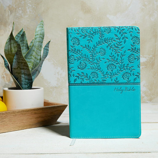 KJV, Deluxe Gift Bible, Leathersoft, Teal, Red Letter, Comfort Print: Holy Bible, King James Version