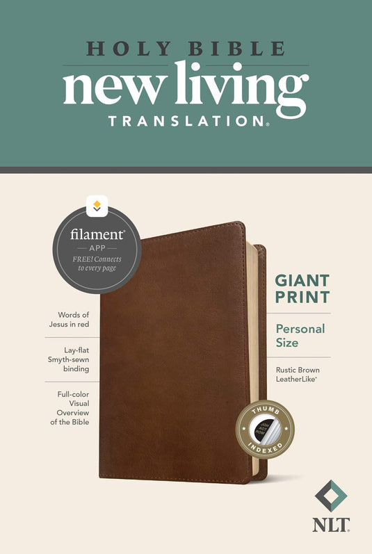 NLT Personal Size Giant Print Bible, Filament Enabled
