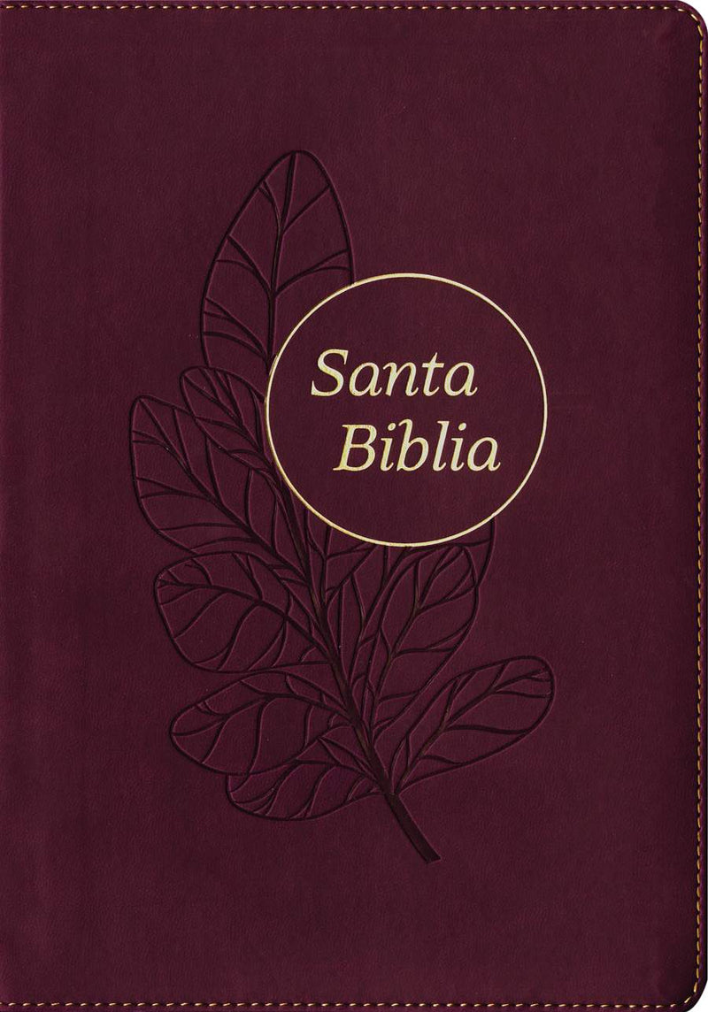 Cargue la imagen en el visor de la galería, Biblia RVR 1960, Edición de referencia, ultrafina, Letra Grande, imitación piel ciruela
