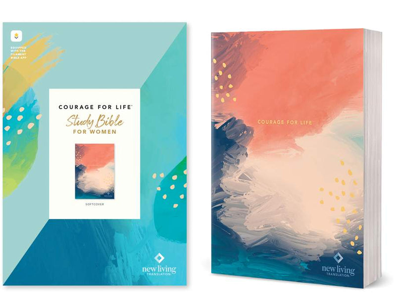 Cargue la imagen en el visor de la galería, NLT Courage For Life Study Bible for Women, Filament Enabled (Softcover)
