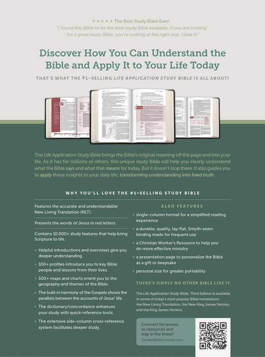 NLT Life Application Study Bible, Third Edition