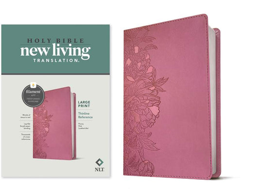 NLT Large Print Thinline Reference Bible, Filament Enabled