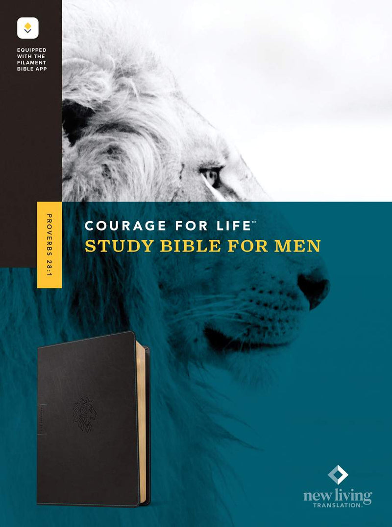 Cargue la imagen en el visor de la galería, NLT Courage For Life Study Bible for Men, Filament Enabled
