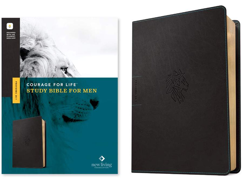 Cargue la imagen en el visor de la galería, NLT Courage For Life Study Bible for Men, Filament Enabled
