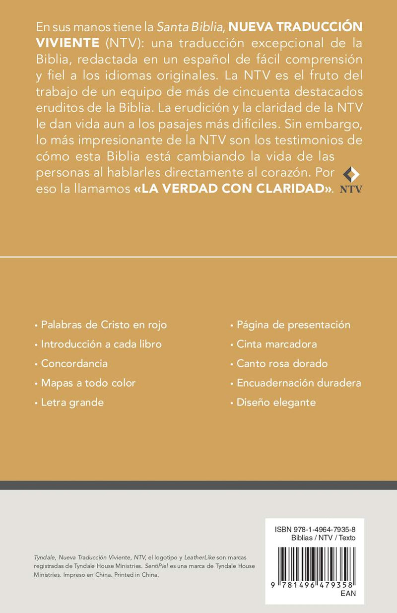 Cargue la imagen en el visor de la galería, Santa Biblia NTV, Edición personal, Letra Grande, imitación piel rosado metálico

