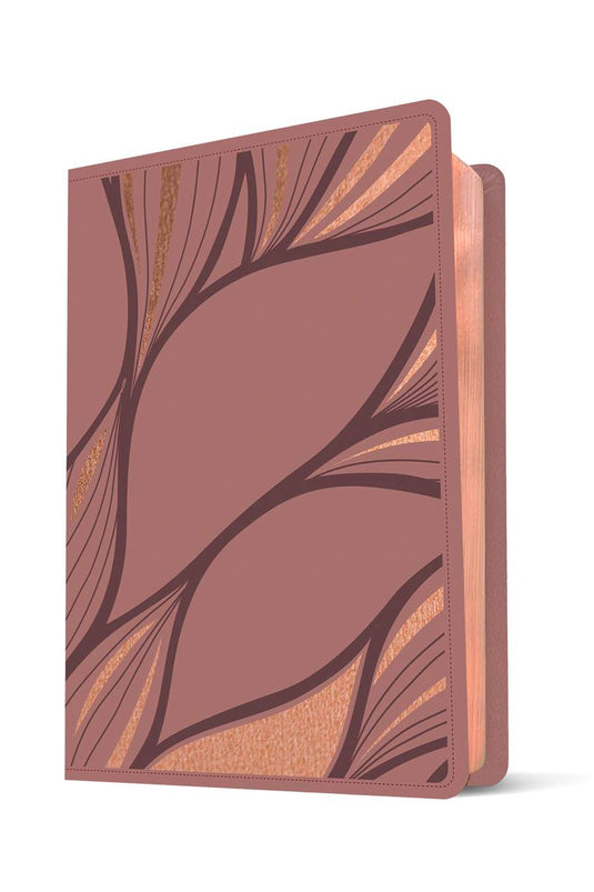 Santa Biblia NTV, Edición personal, Letra Grande, imitación piel rosado metálico