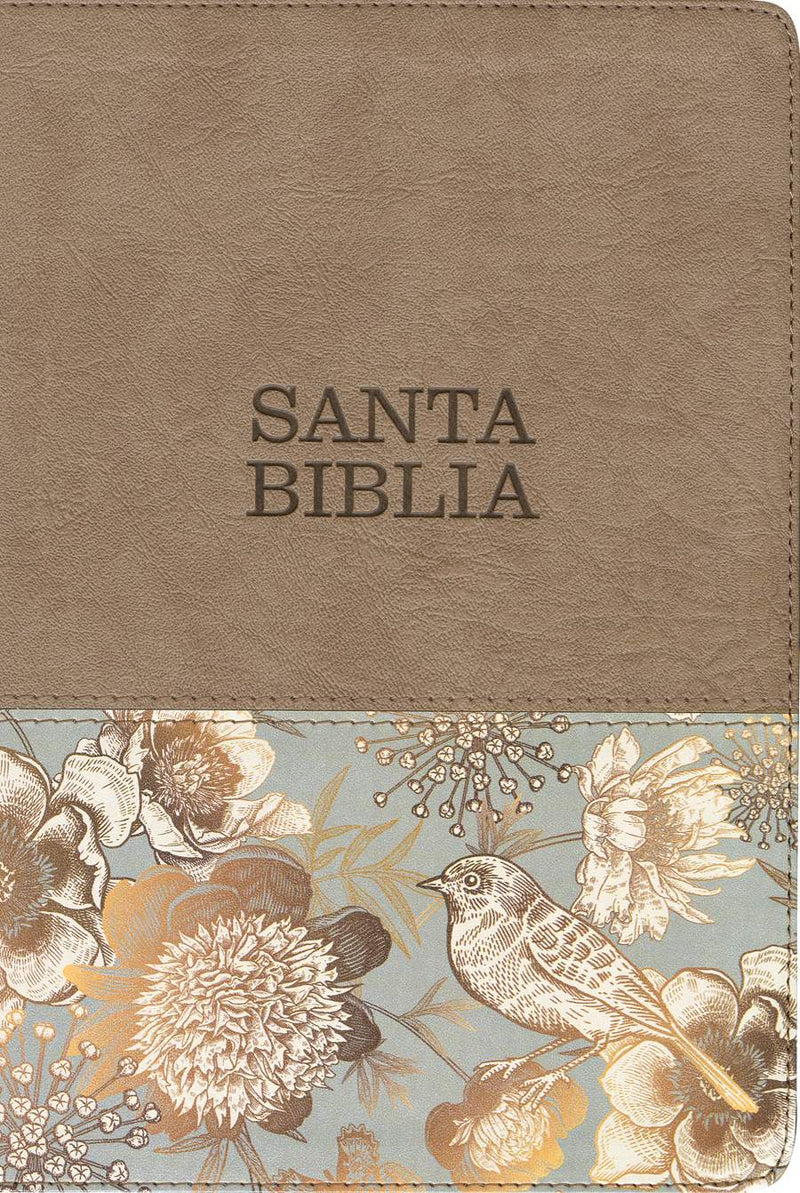 Cargue la imagen en el visor de la galería, Biblia NTV, Letra Súper Gigante, con índice, imitación piel beige pájaro
