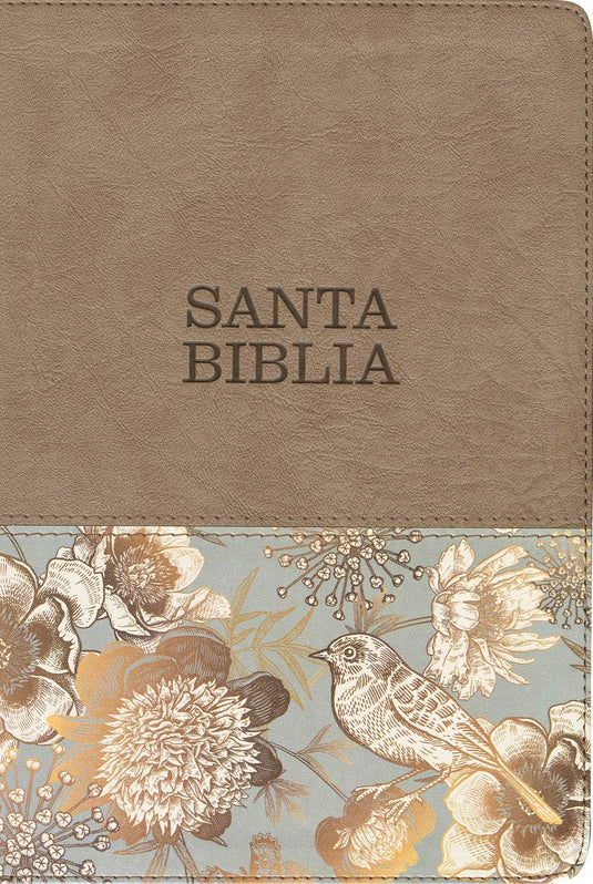 Biblia NTV, Letra Súper Gigante, con índice, imitación piel beige pájaro