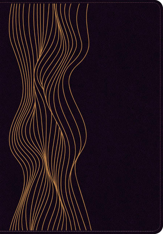 Biblia de estudio del Diario Vivir RVR 1960, imitación piel morado oscuro