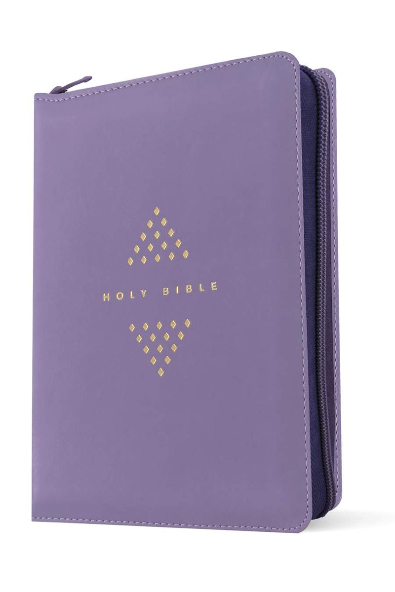 Cargue la imagen en el visor de la galería, NLT Compact Giant Print Zipper Bible, Filament Enabled
