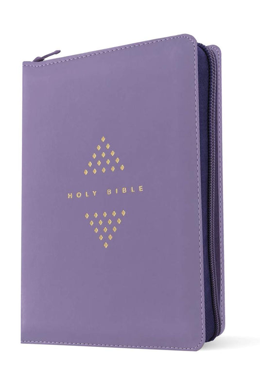 NLT Compact Giant Print Zipper Bible, Filament Enabled