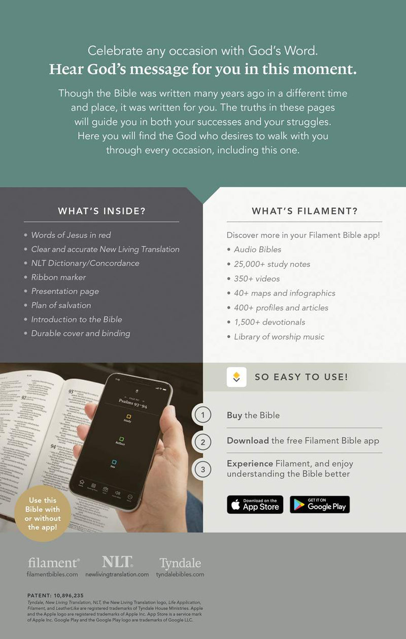 Cargue la imagen en el visor de la galería, Premium Gift Bible NLT, Filament Enabled
