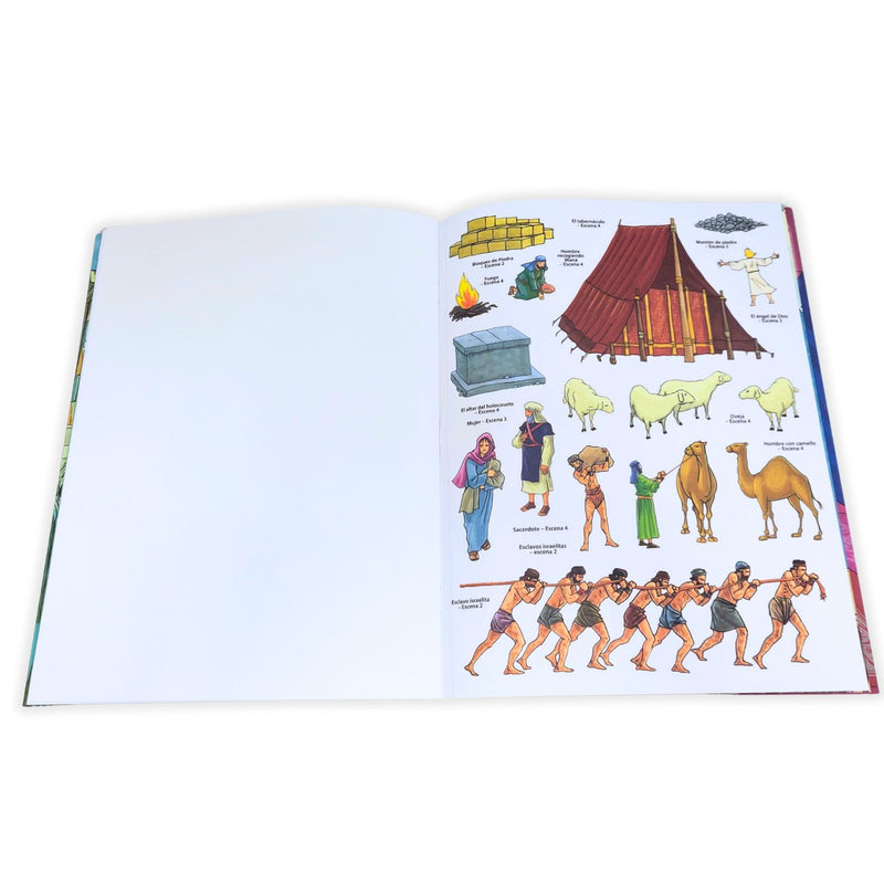 Cargue la imagen en el visor de la galería, La historia de Moisés, con stickers
