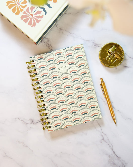 Libreta tapa dura arcoíris